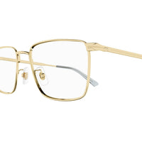 MB0308O Gold metal Optical Frames - Shiny Light Gold