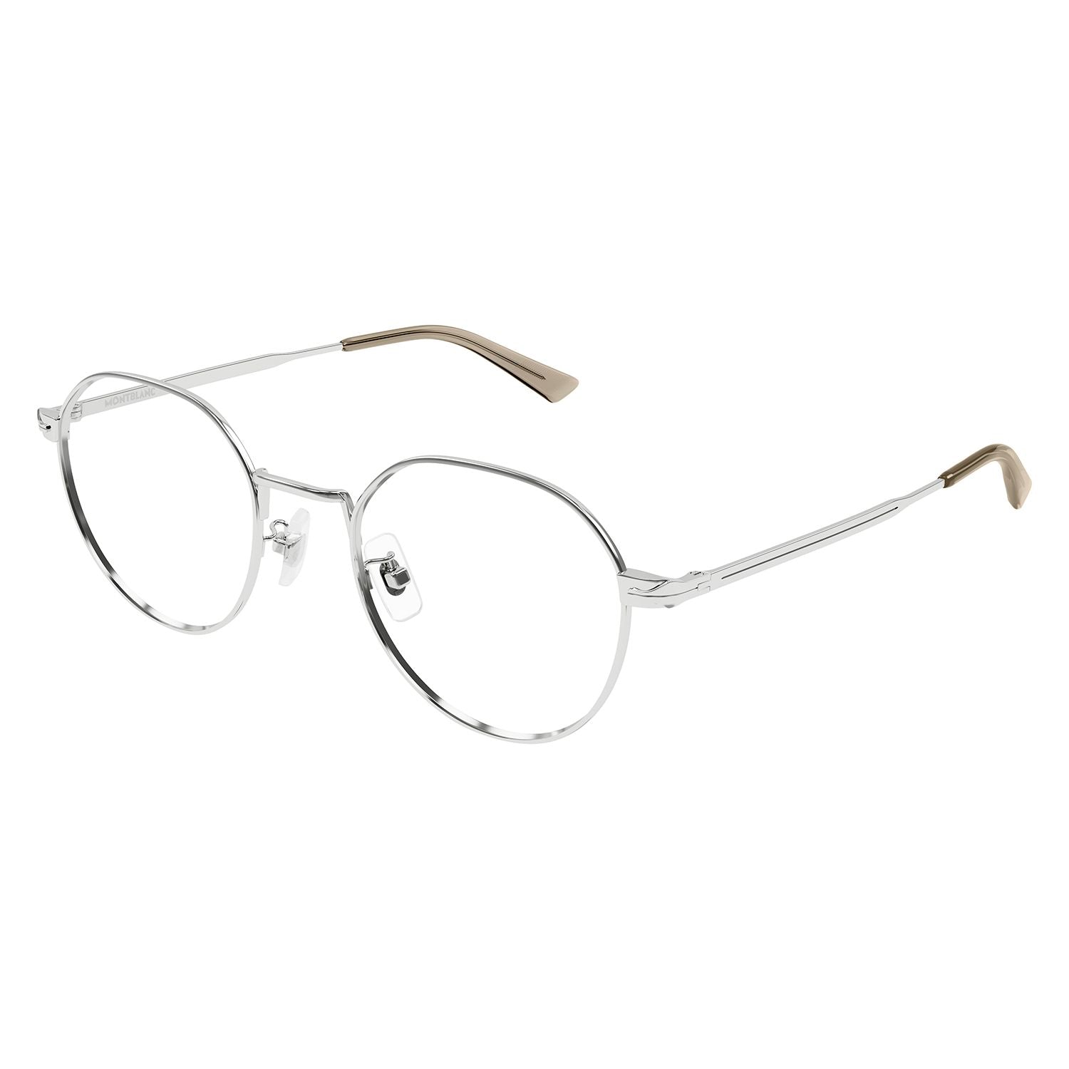 MB0310OA Silver metal Optical Frames - Shiny Silver