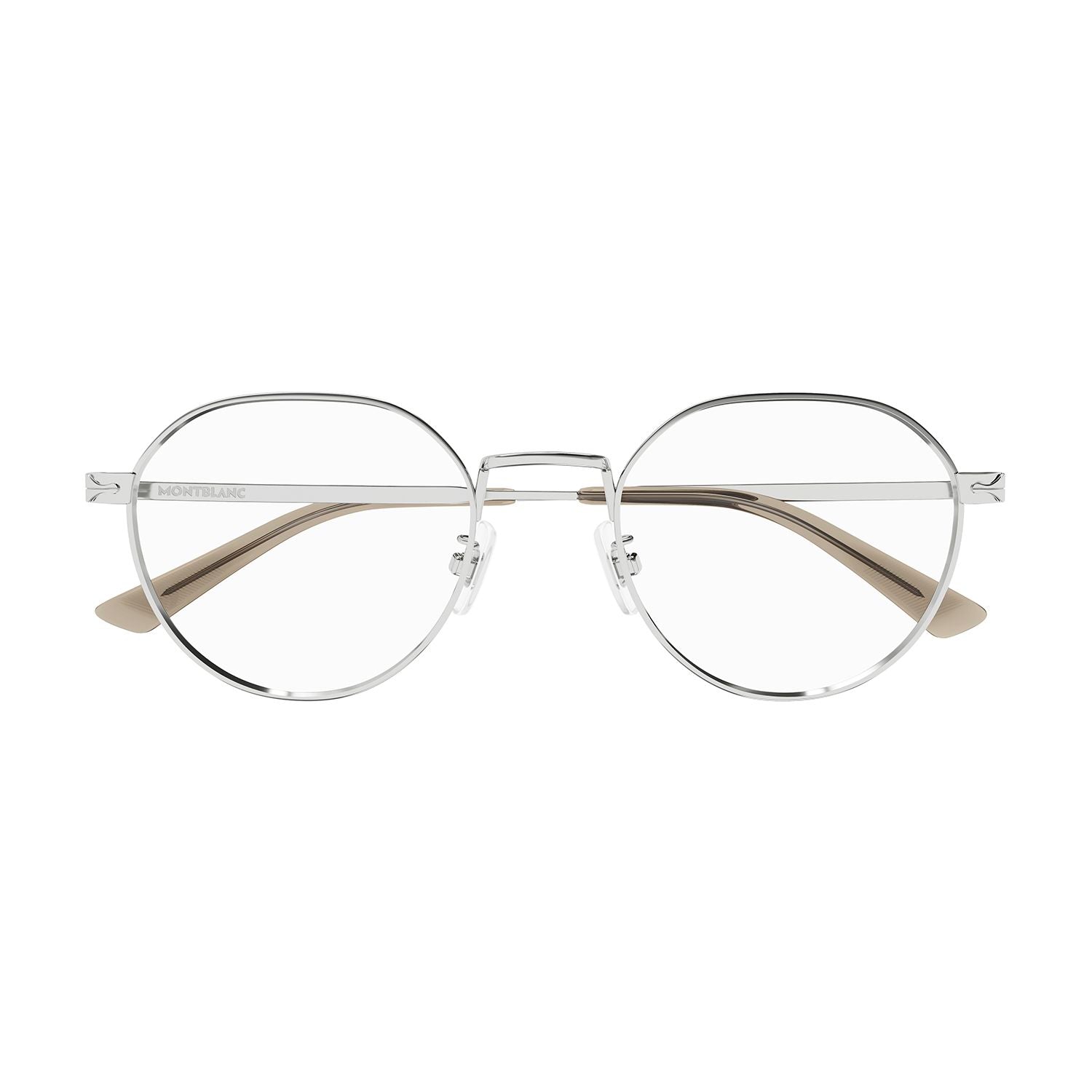 MB0310OA Silver metal Optical Frames - Shiny Silver