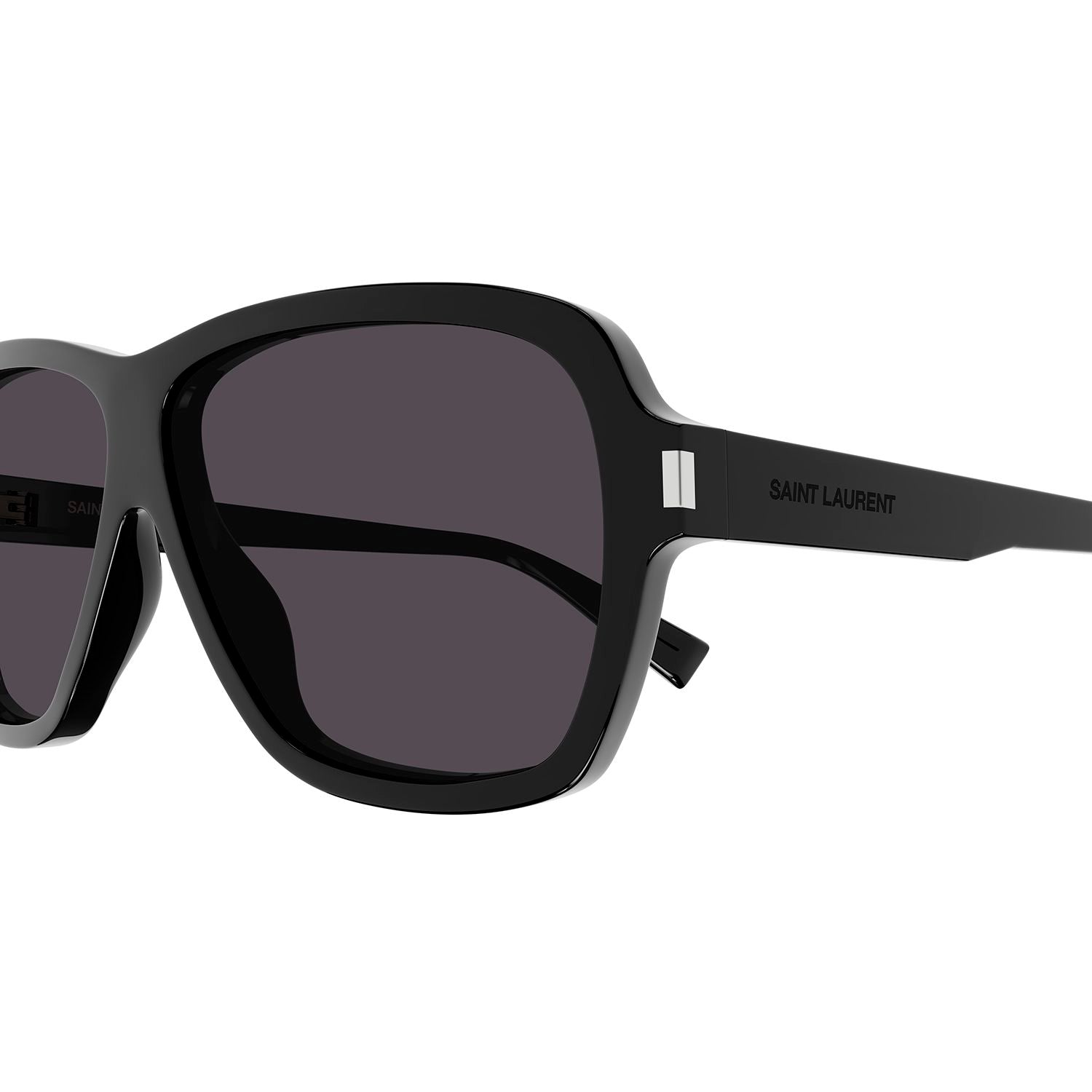 SL 609 Carolyn Black recycled acetate Sunglasses - Shiny Solid Black