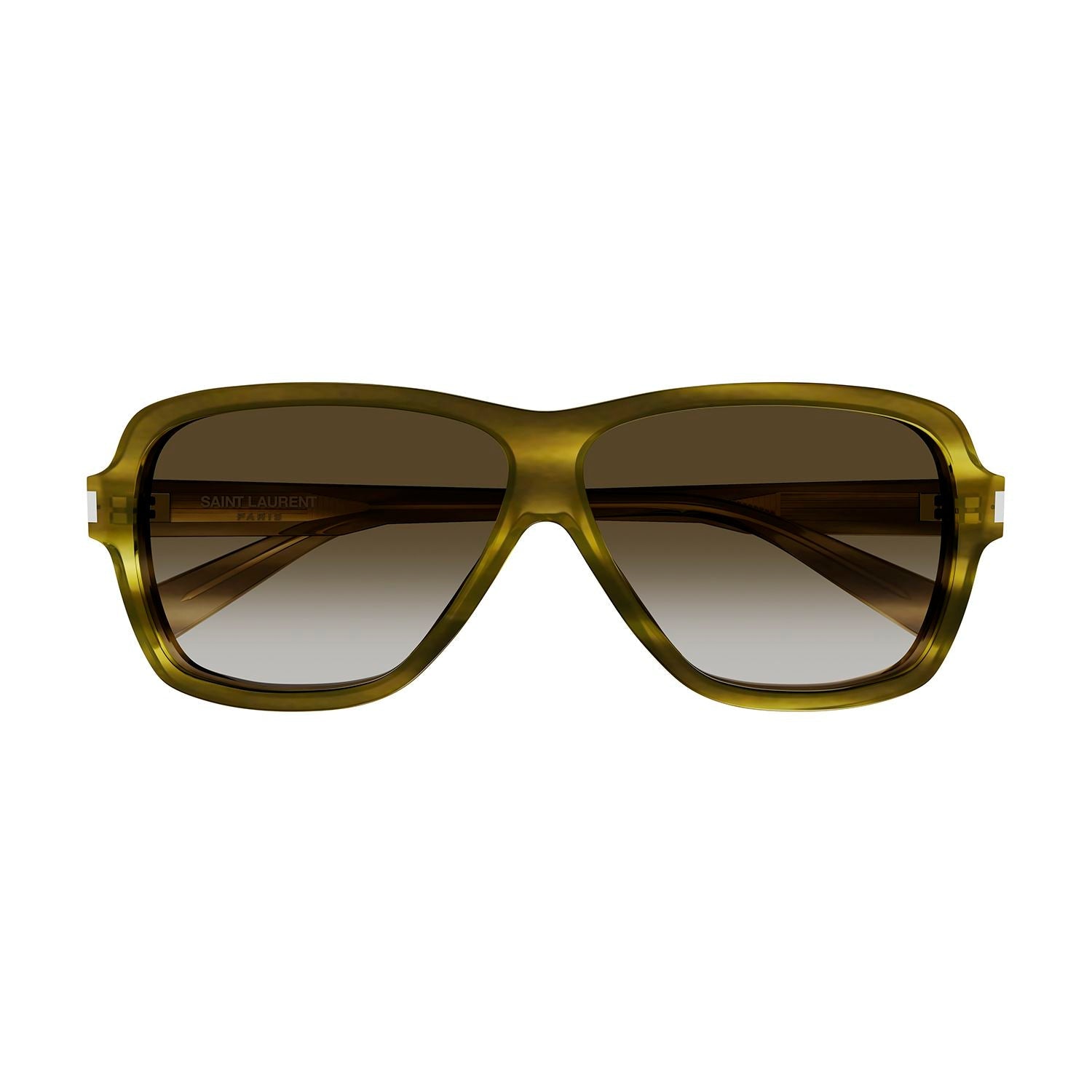 SL 609 Carolyn Havana recycled acetate Sunglasses - Shiny Kaki Melange Havana