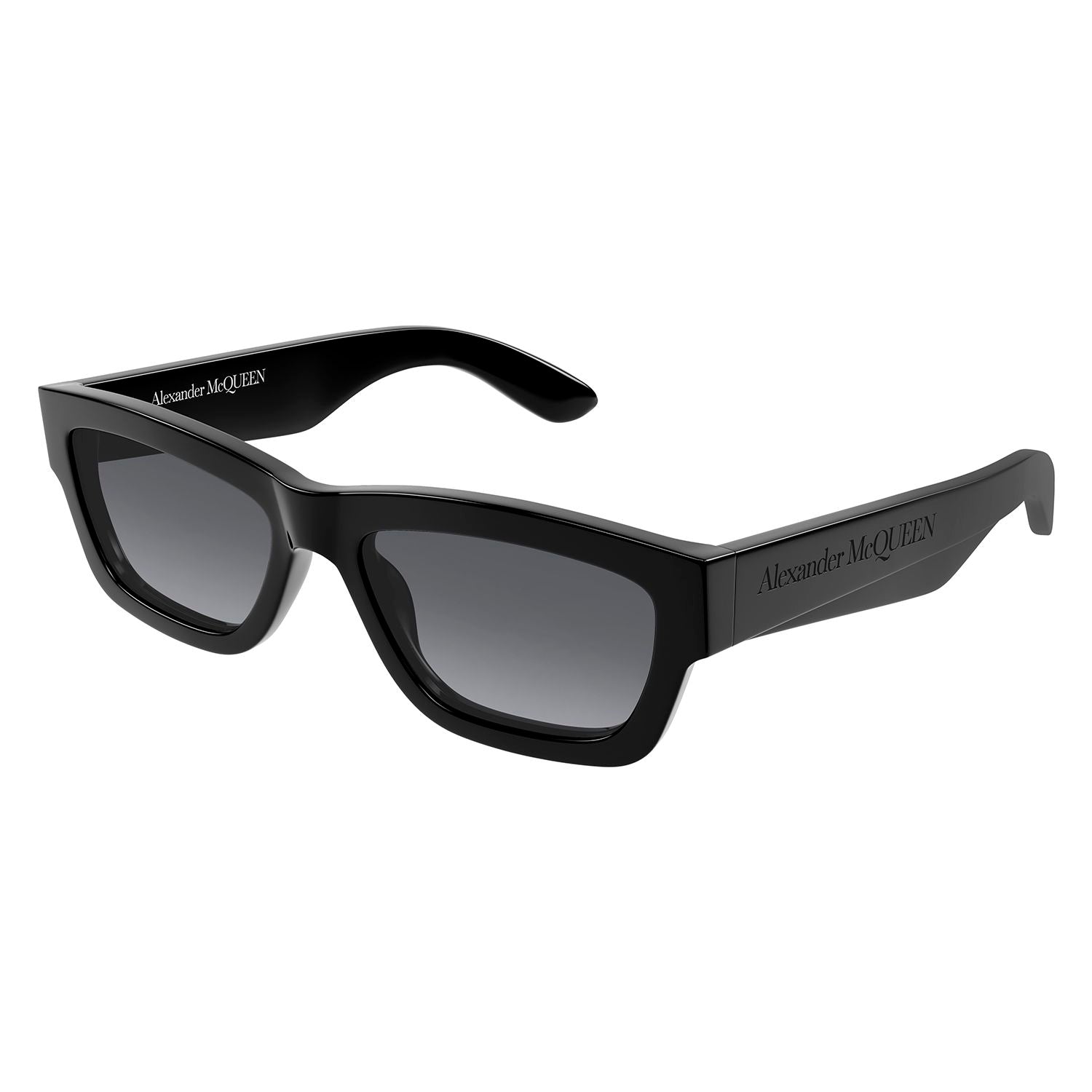 AM0419S Black recycled acetate Sunglasses - Shiny Solid Black