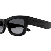AM0419S Black recycled acetate Sunglasses - Shiny Solid Black