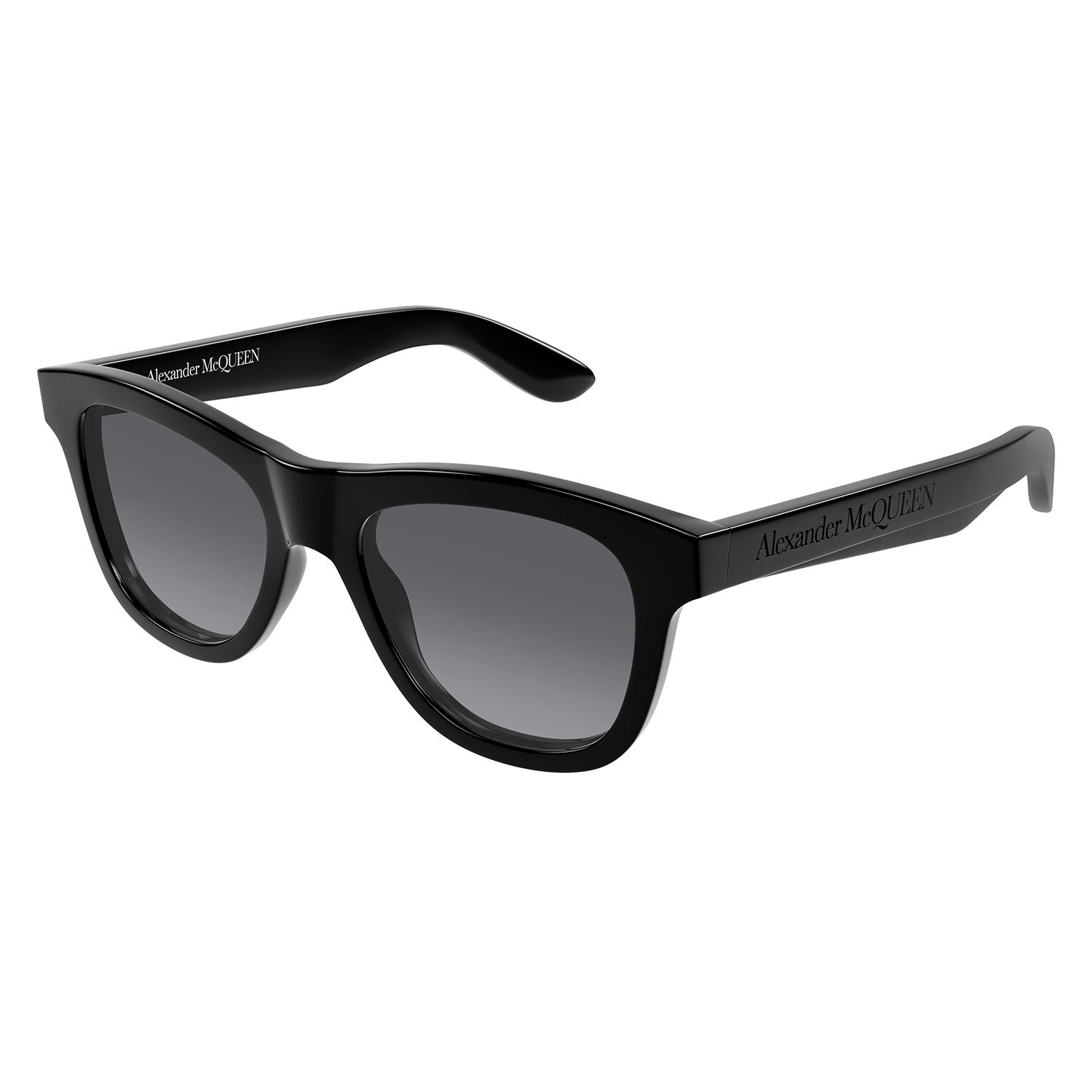 AM0421S Black recycled acetate Sunglasses - Shiny Solid Black