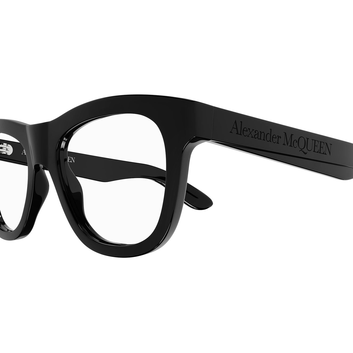 AM0421O Black recycled acetate Optical Frames - Shiny Solid Black