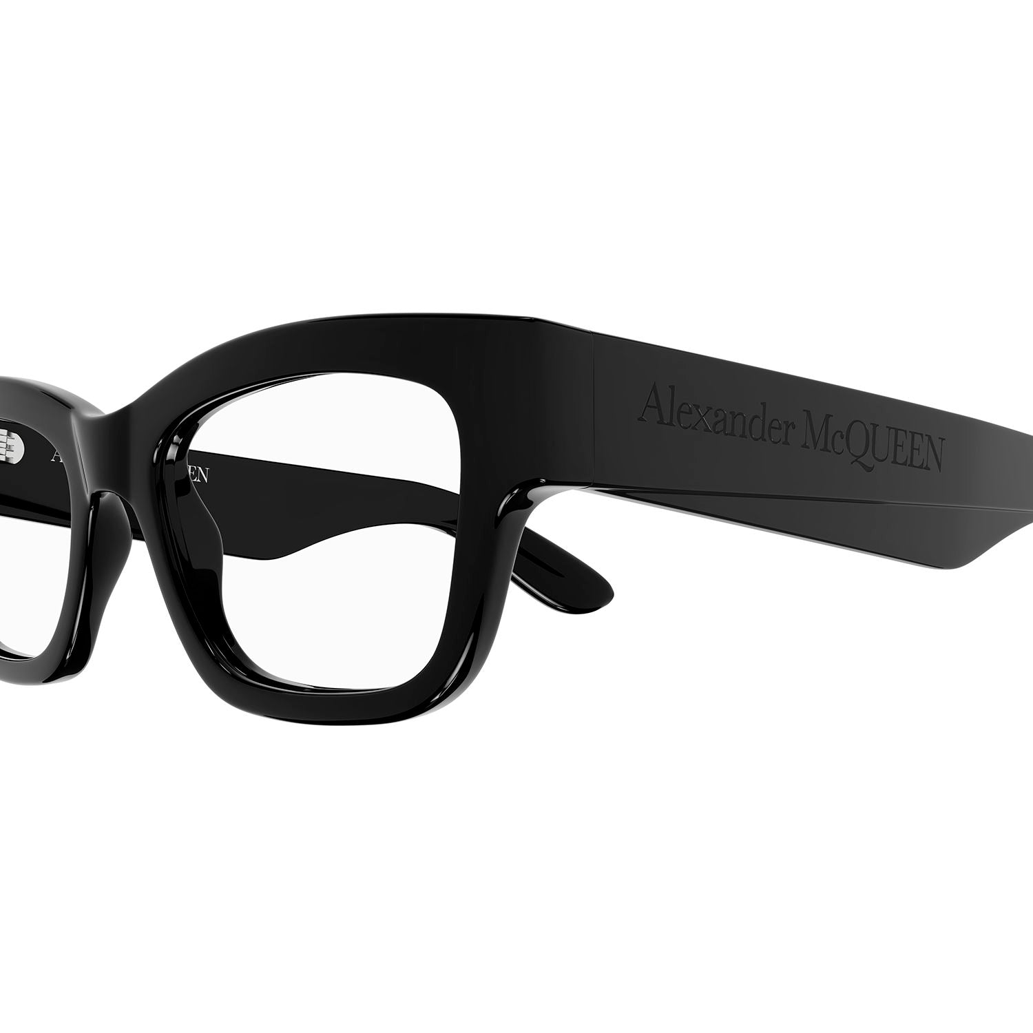 AM0422O Black recycled acetate Optical Frames - Shiny Solid Black