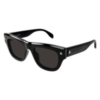 AM0425S Black studs & recycled acetate Sunglasses - Shiny Solid Black & Silver