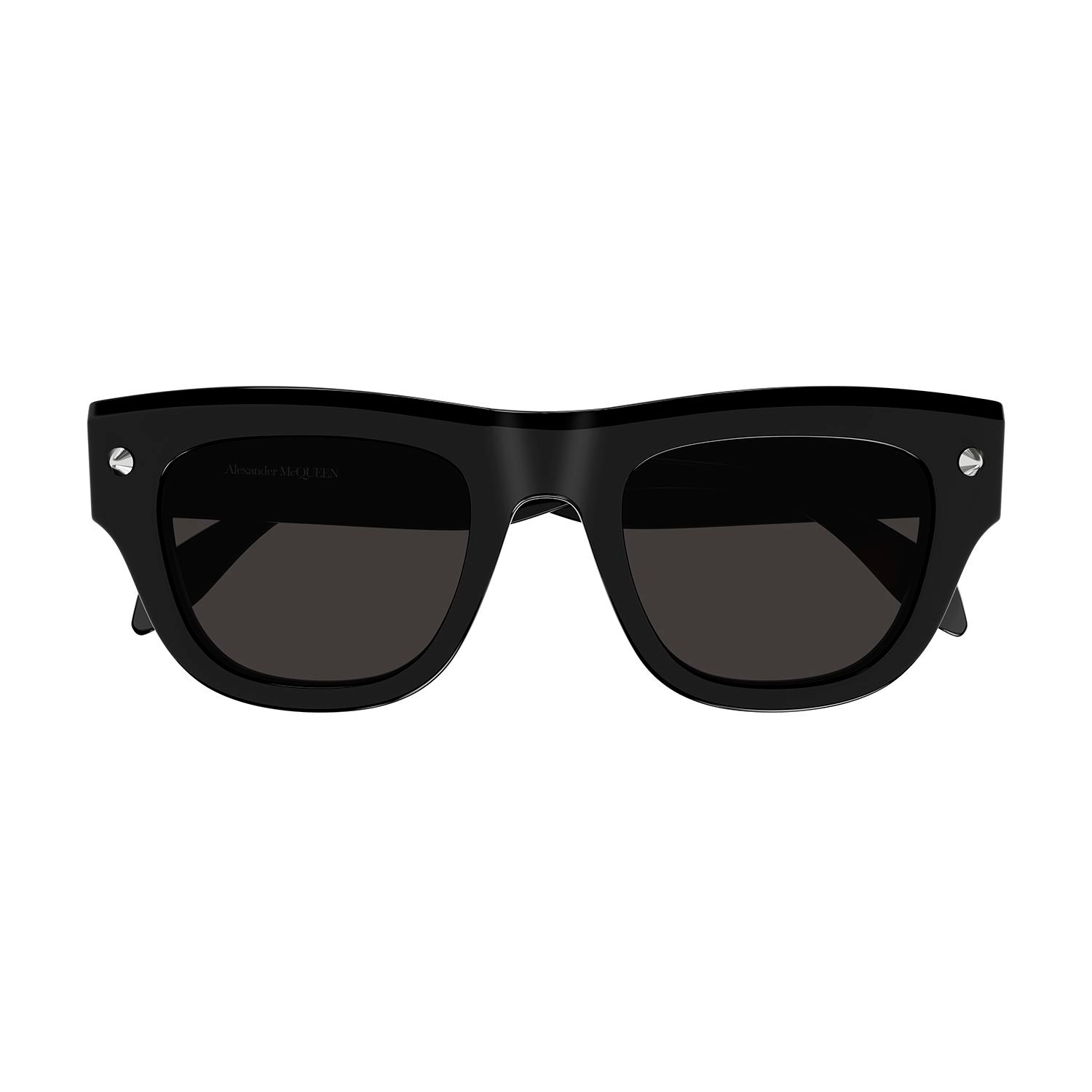 AM0425S Black studs & recycled acetate Sunglasses - Shiny Solid Black & Silver