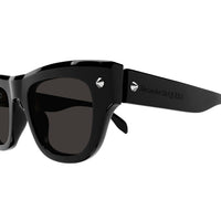 AM0425S Black studs & recycled acetate Sunglasses - Shiny Solid Black & Silver