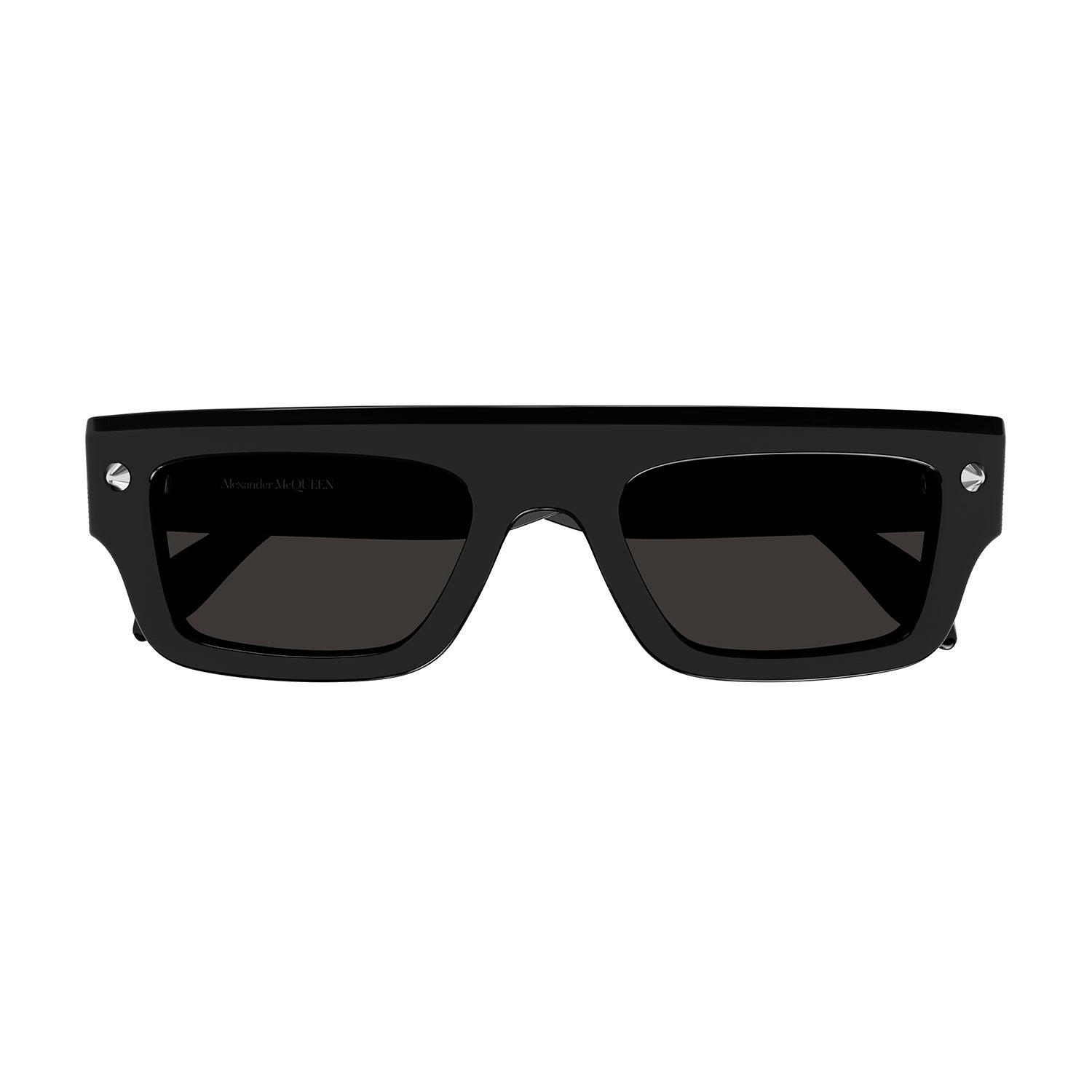 AM0427S Black studs & recycled acetate Sunglasses - Shiny Solid Black & Silver