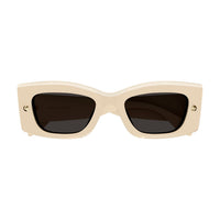 AM0426S Ivory recycled acetate & studs Sunglasses - Shiny Solid Ivory & Light Gold