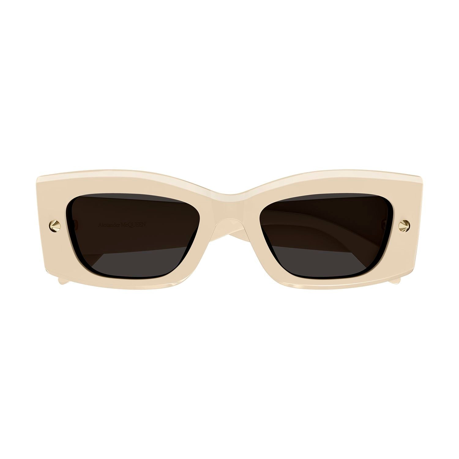AM0426S Ivory recycled acetate & studs Sunglasses - Shiny Solid Ivory & Light Gold
