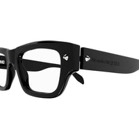 AM0428O Black studs & recycled acetate Optical Frames - Shiny Black