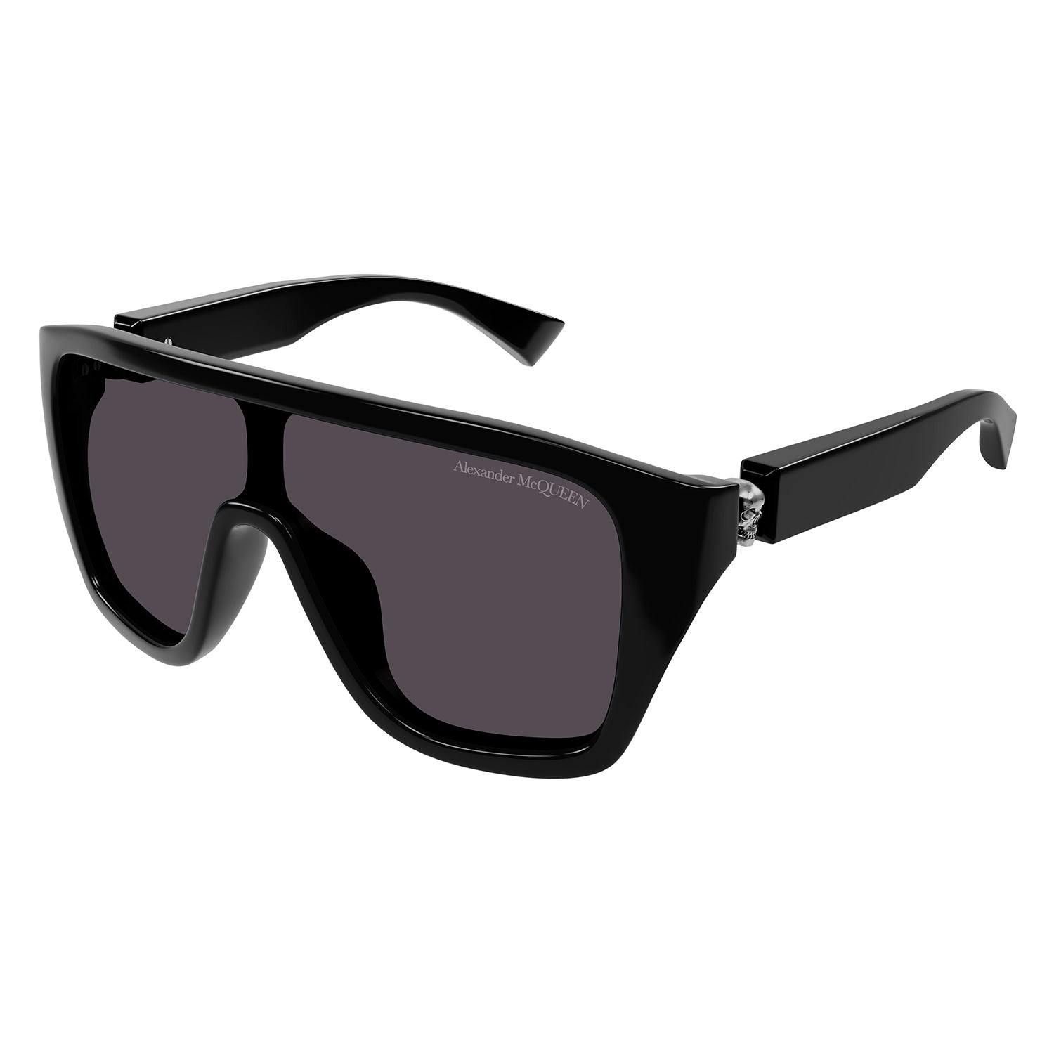 AM0430S Black recycled acetate Sunglasses - Shiny Solid Black