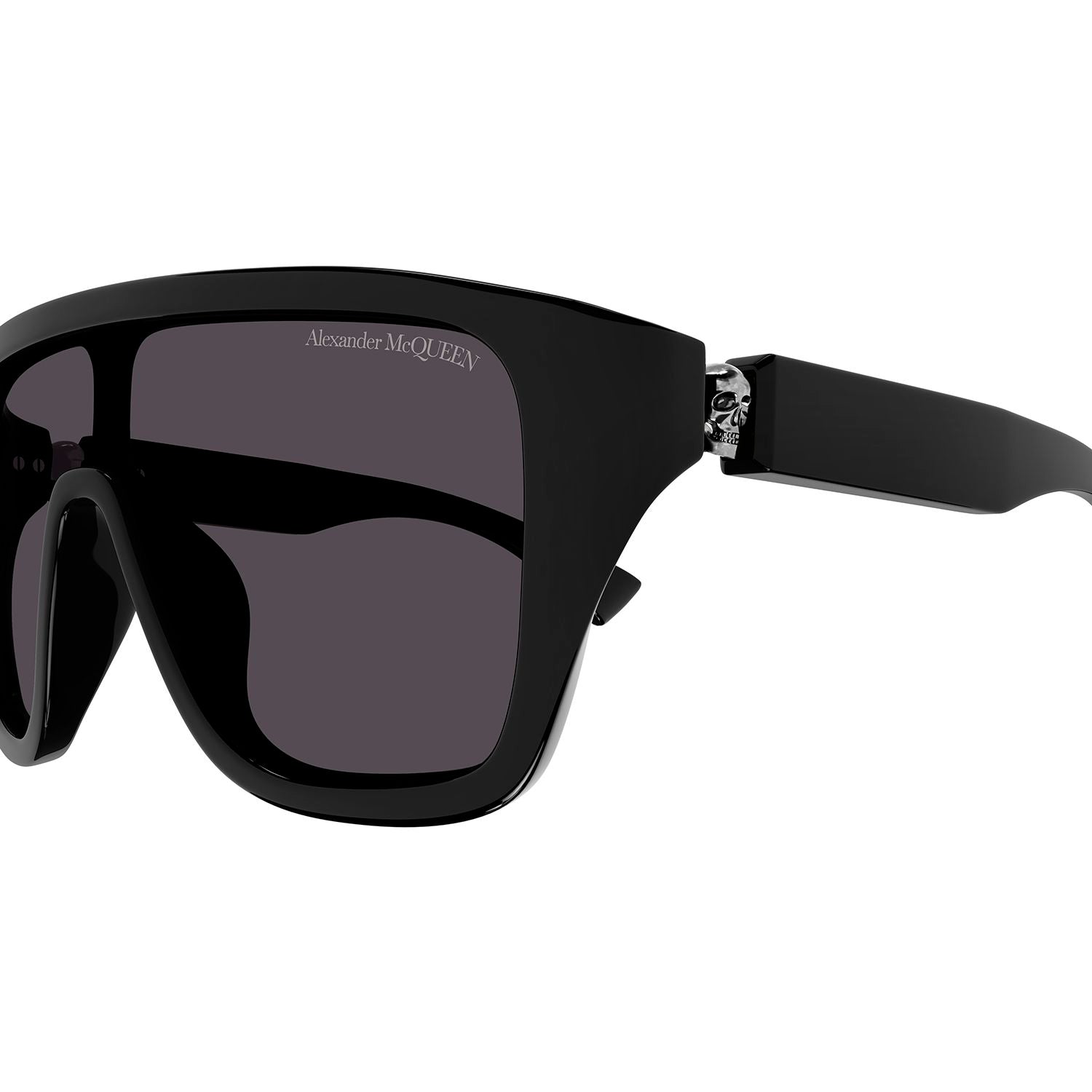 AM0430S Black recycled acetate Sunglasses - Shiny Solid Black