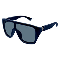 AM0430S Blue recycled acetate Sunglasses - Shiny Solid Blue