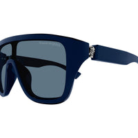 AM0430S Blue recycled acetate Sunglasses - Shiny Solid Blue