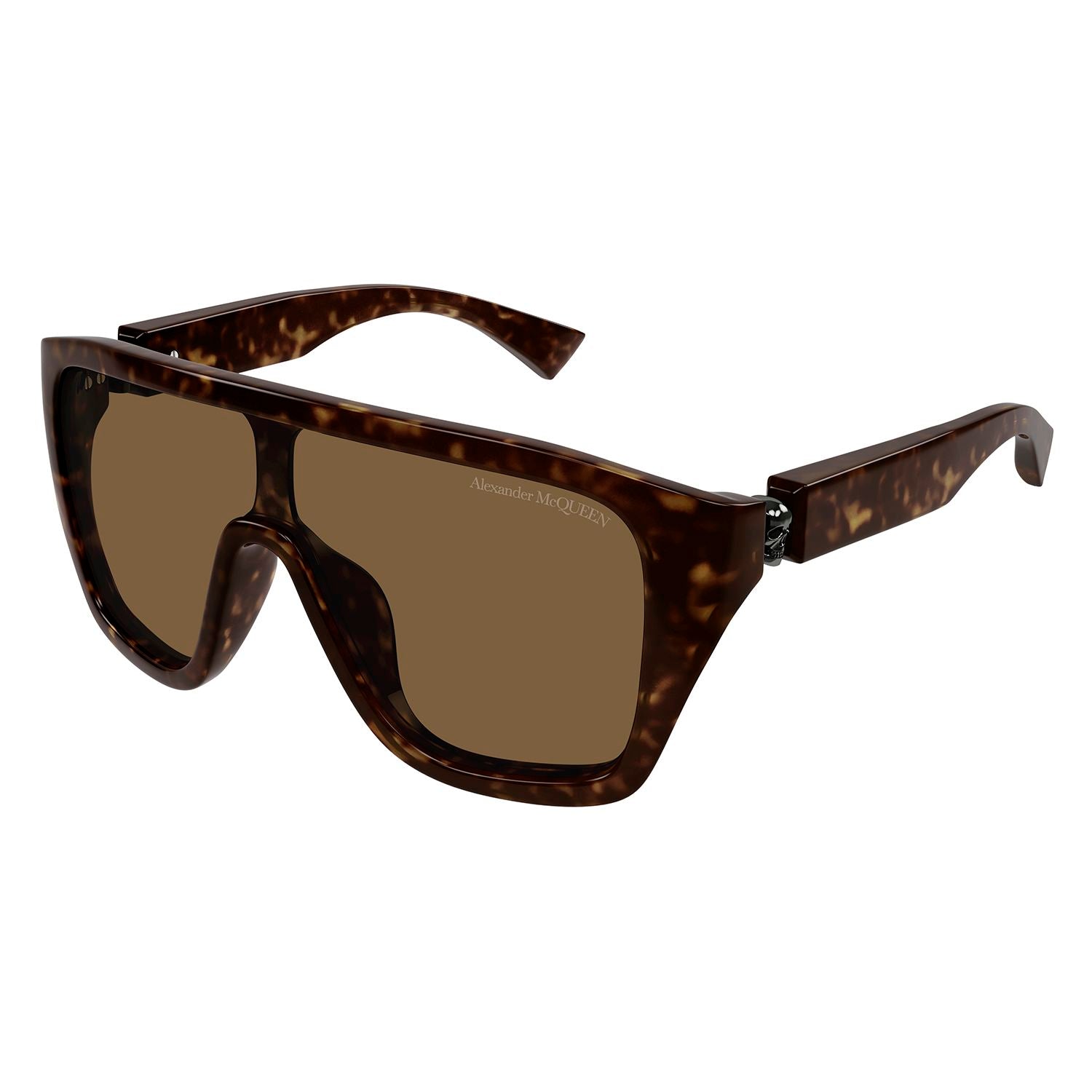 AM0430S Havana recycled acetate Sunglasses - Shiny Dark Havana