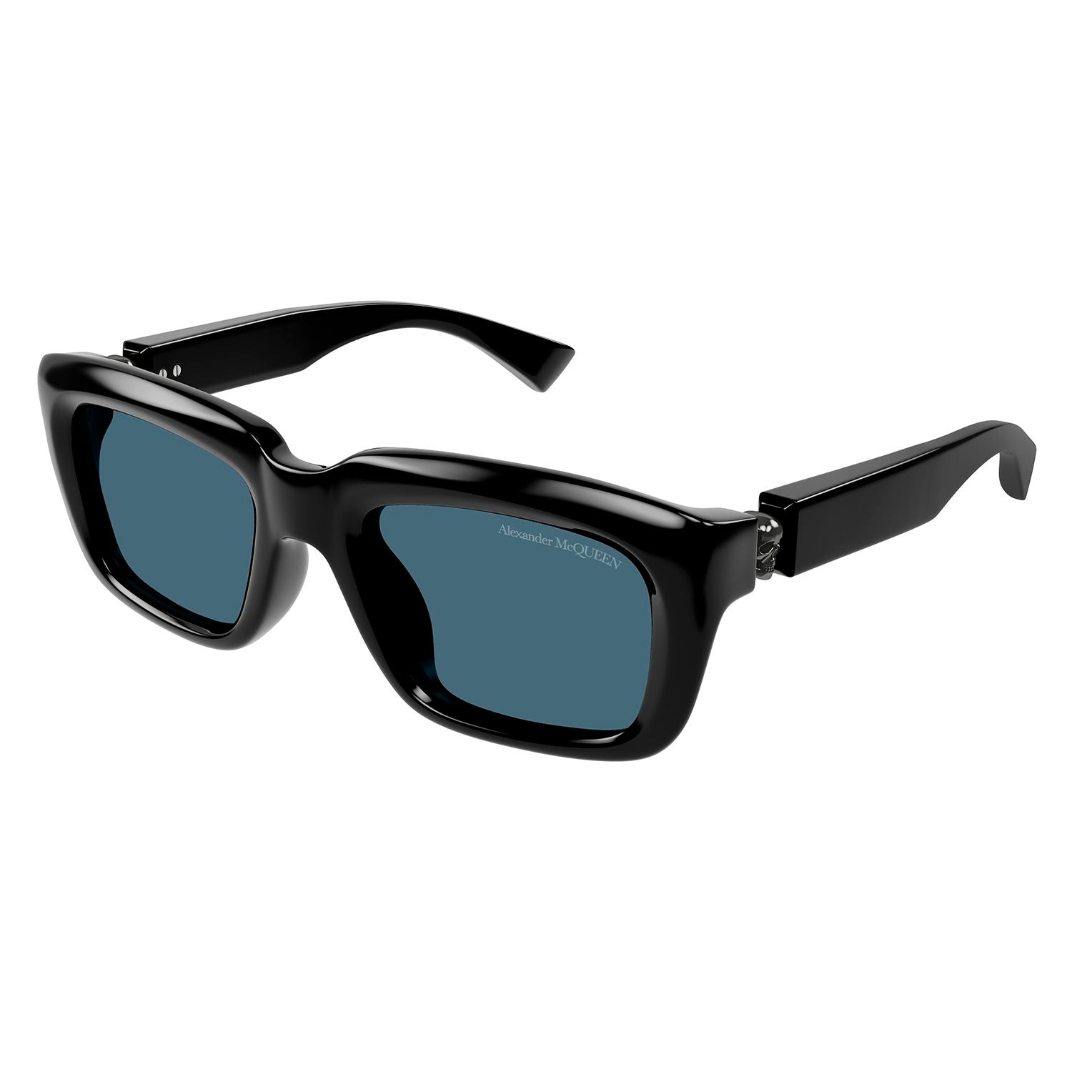 AM0431S Black recycled acetate Sunglasses - Shiny Solid Black