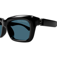 AM0431S Black recycled acetate Sunglasses - Shiny Solid Black