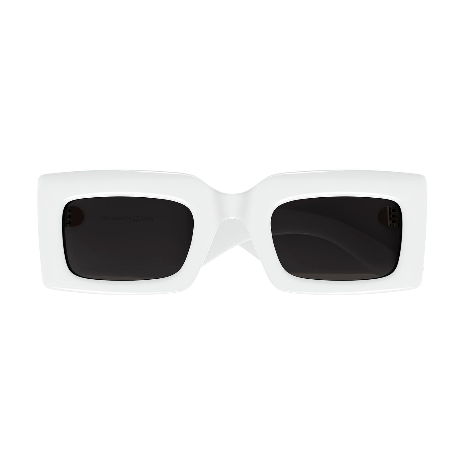 AM0433S White recycled acetate Sunglasses - Shiny Solid White