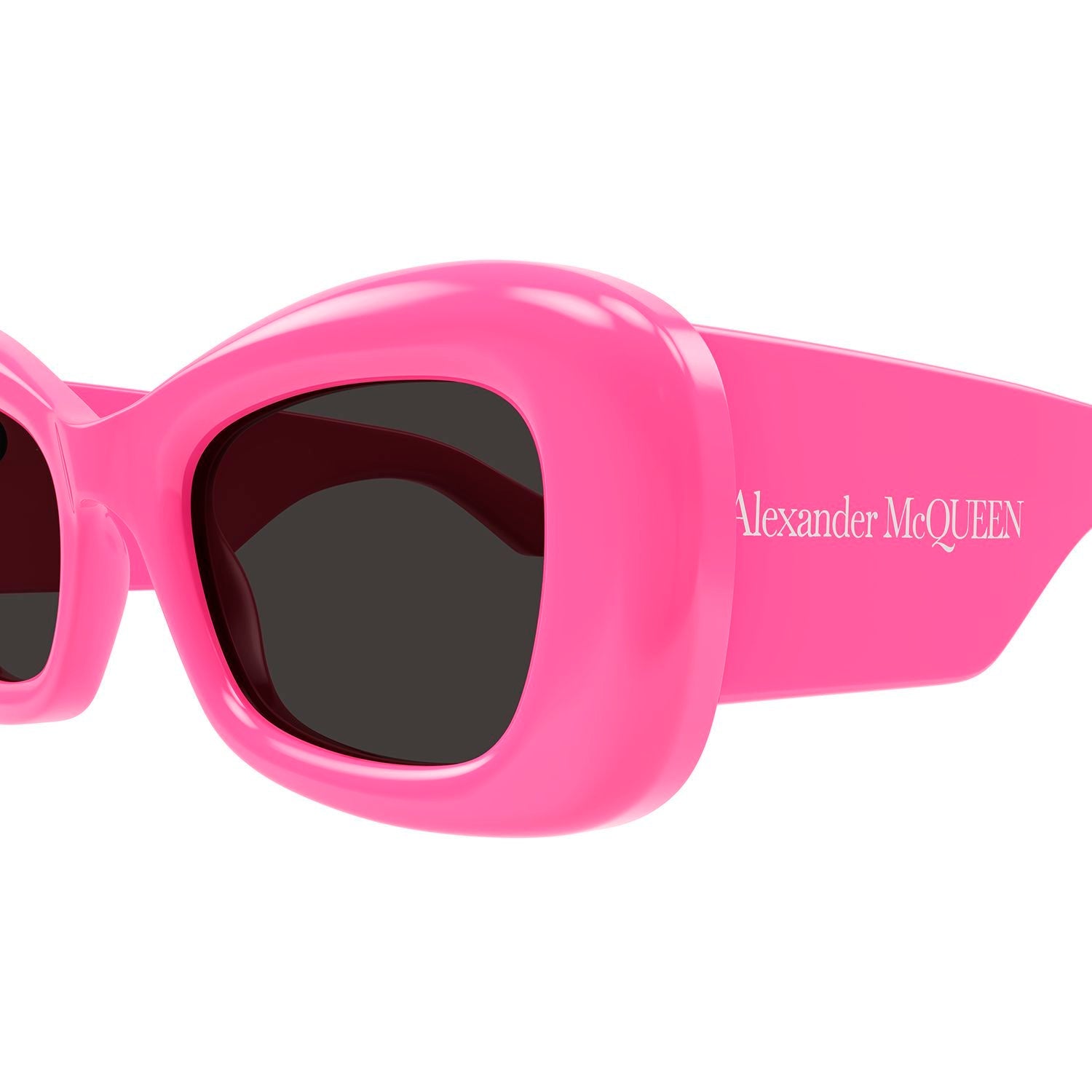 AM0434S Pink recycled acetate Sunglasses - Shiny Solid Fluo Pink