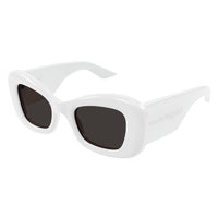 AM0434S White recycled acetate Sunglasses - Shiny Solid White
