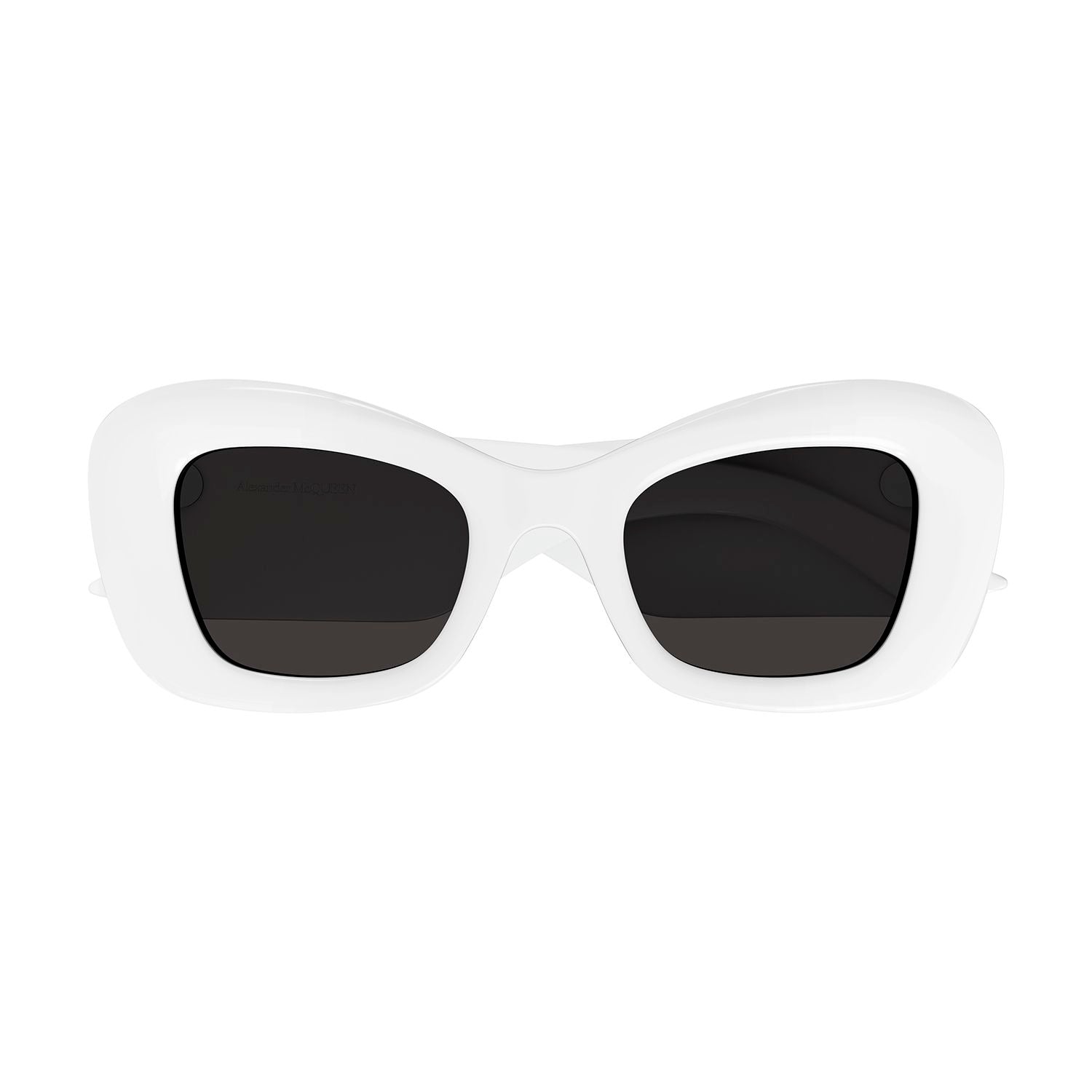 AM0434S White recycled acetate Sunglasses - Shiny Solid White