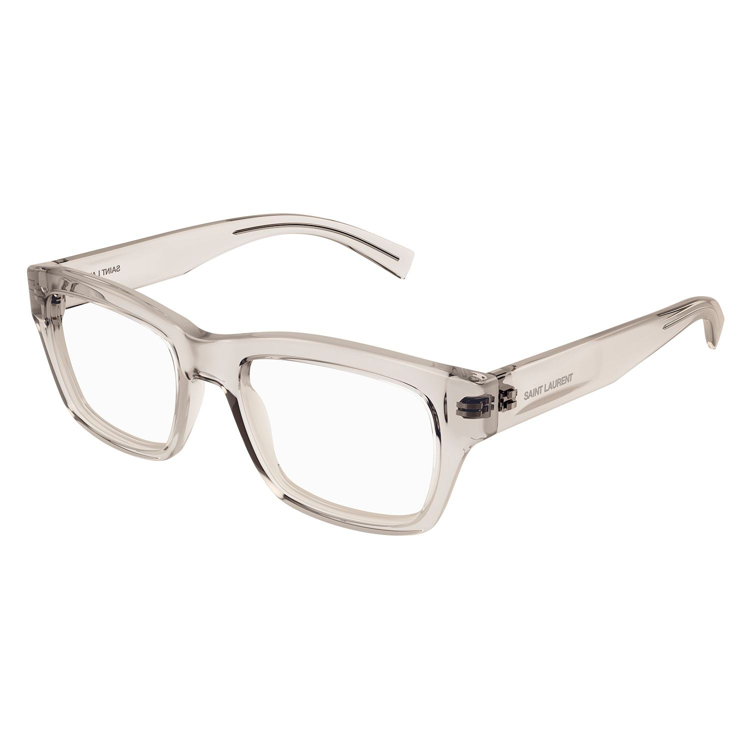 SL 616 Beige recycled acetate Optical Frames - Shiny Transparent Cream