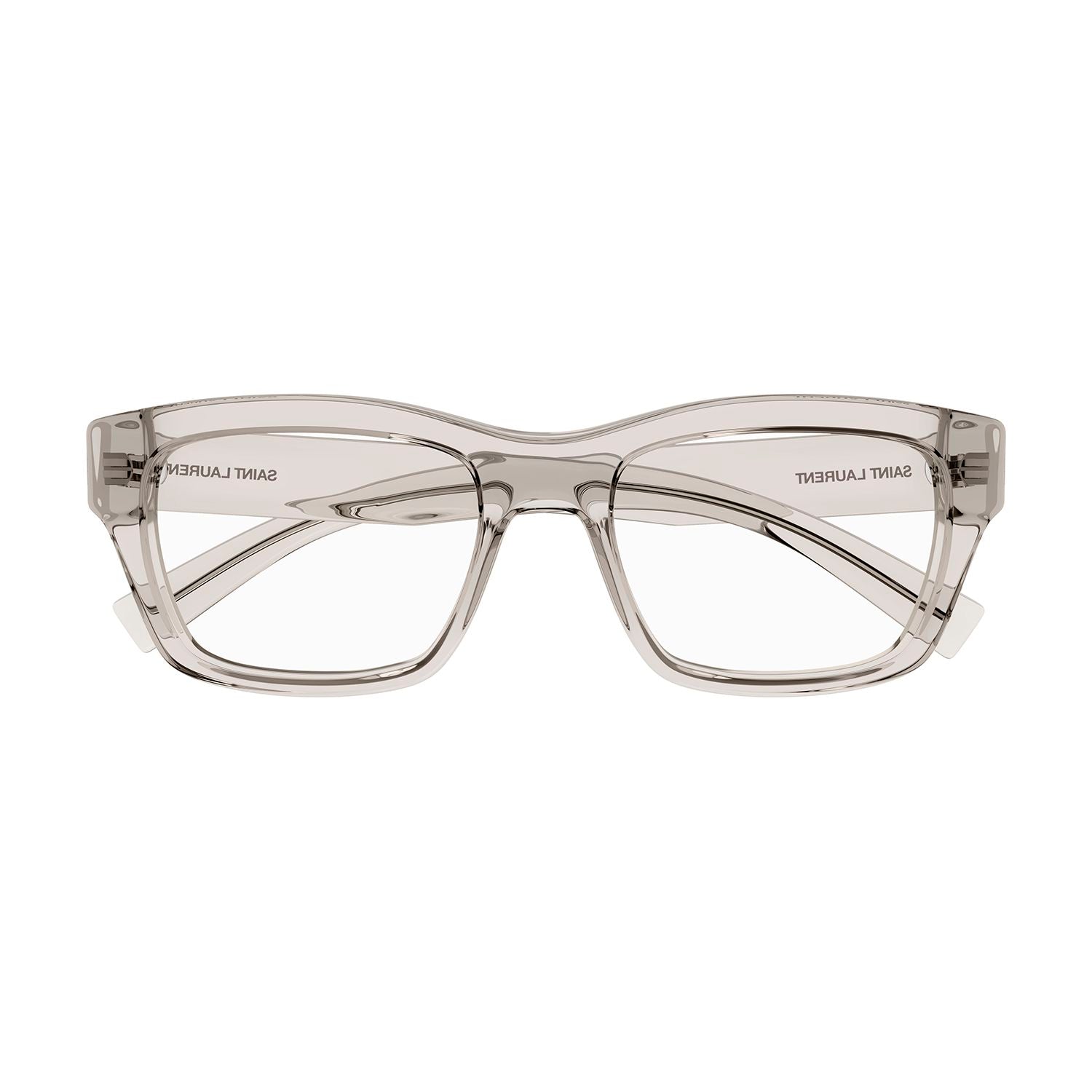SL 616 Beige recycled acetate Optical Frames - Shiny Transparent Cream
