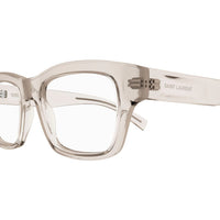 SL 616 Beige recycled acetate Optical Frames - Shiny Transparent Cream