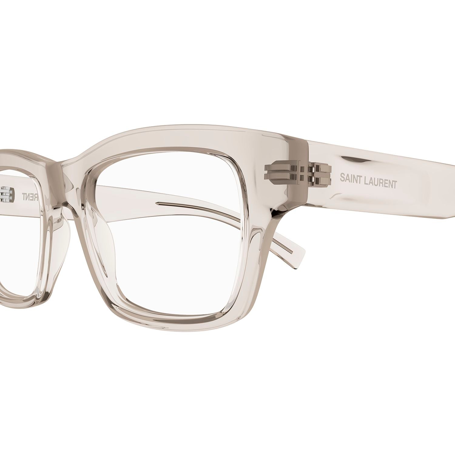 SL 616 Beige recycled acetate Optical Frames - Shiny Transparent Cream