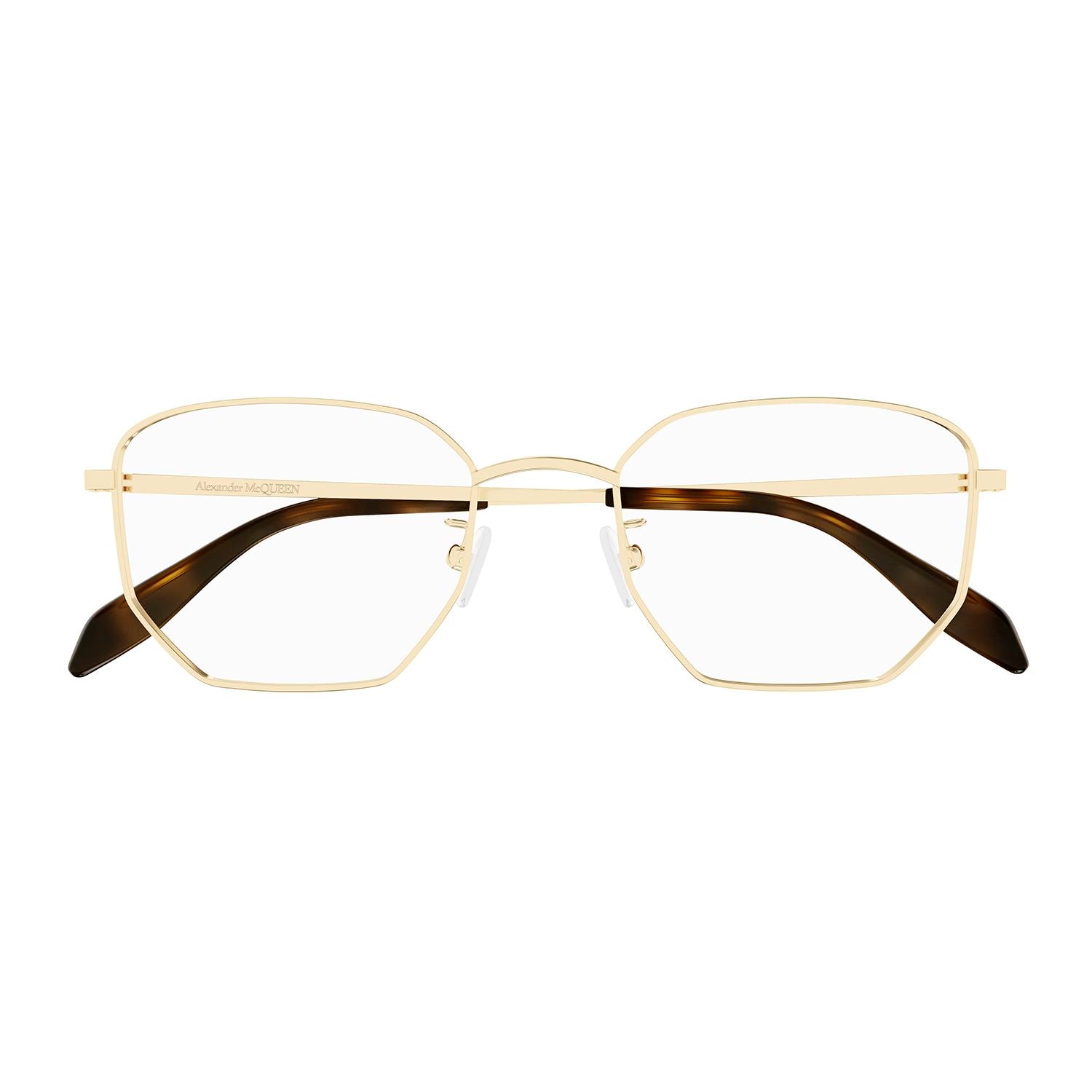 AM0438O Gold metal Optical Frames - Shiny Light Gold