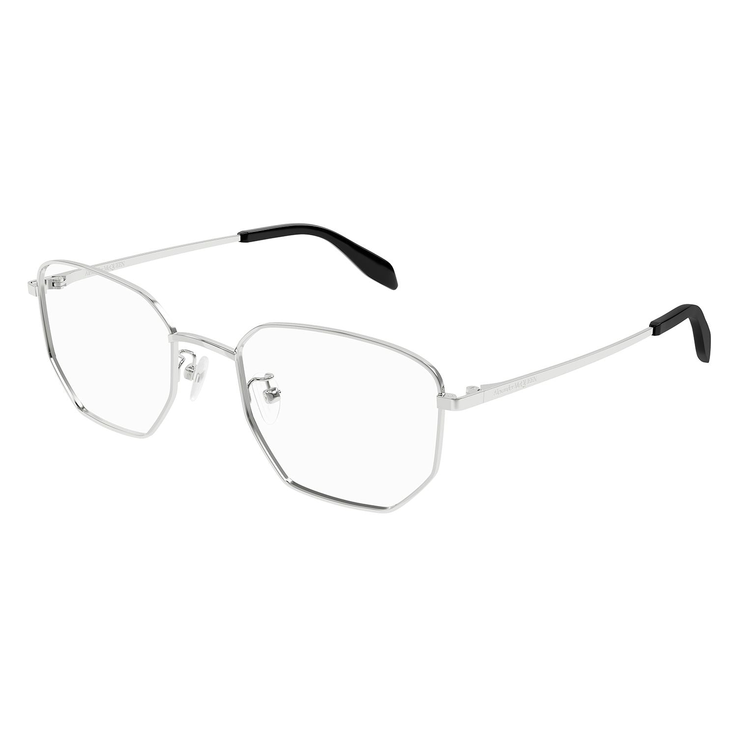 AM0438O Silver metal Optical Frames - Shiny Silver