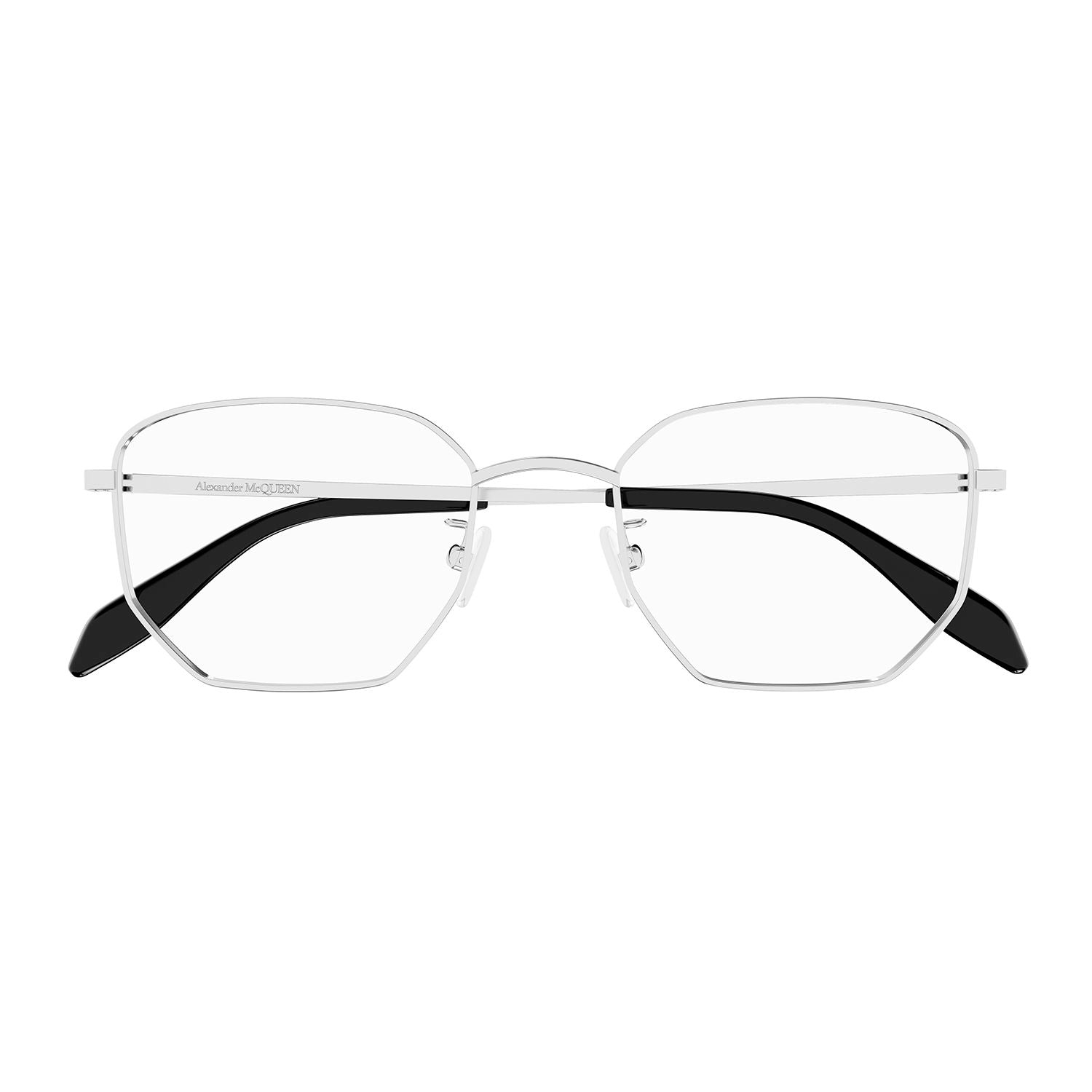 AM0438O Silver metal Optical Frames - Shiny Silver