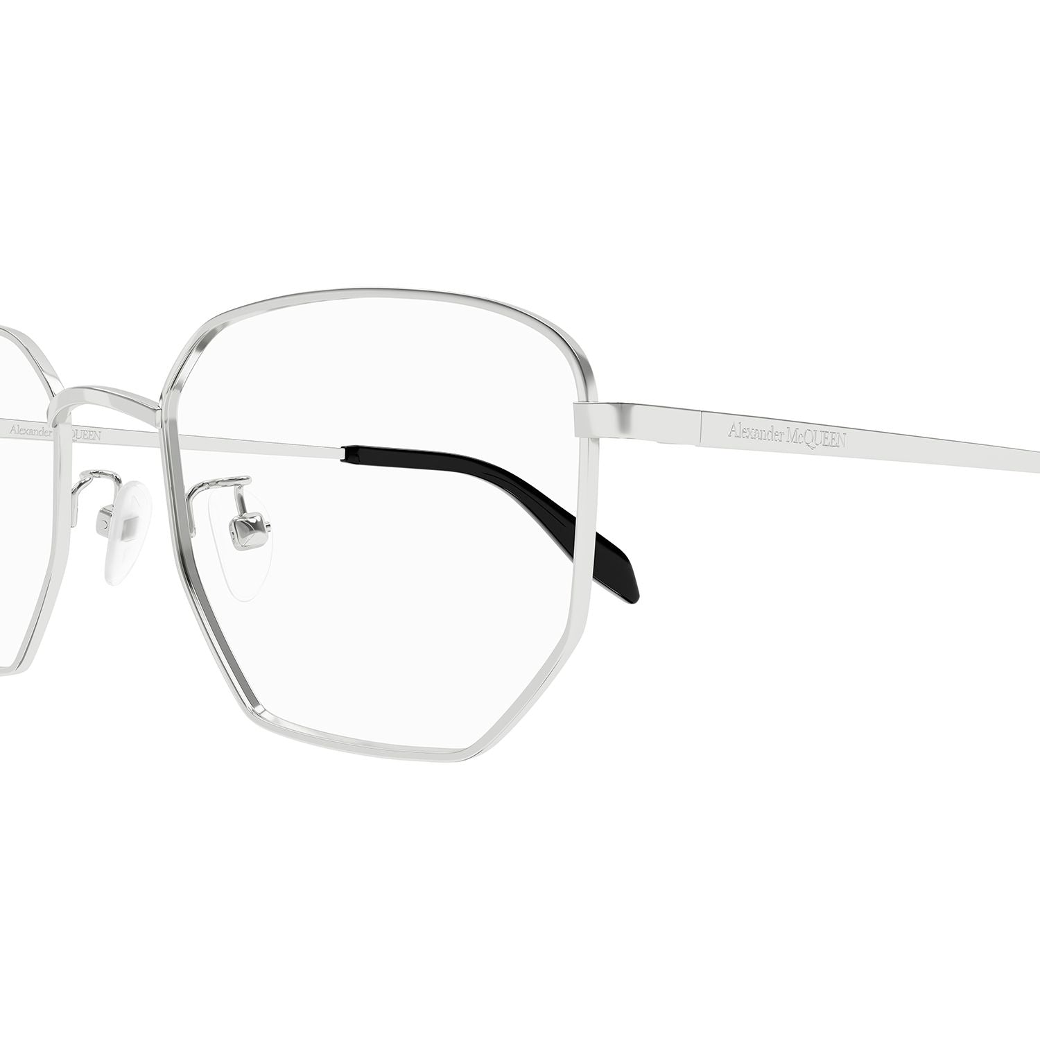 AM0438O Silver metal Optical Frames - Shiny Silver