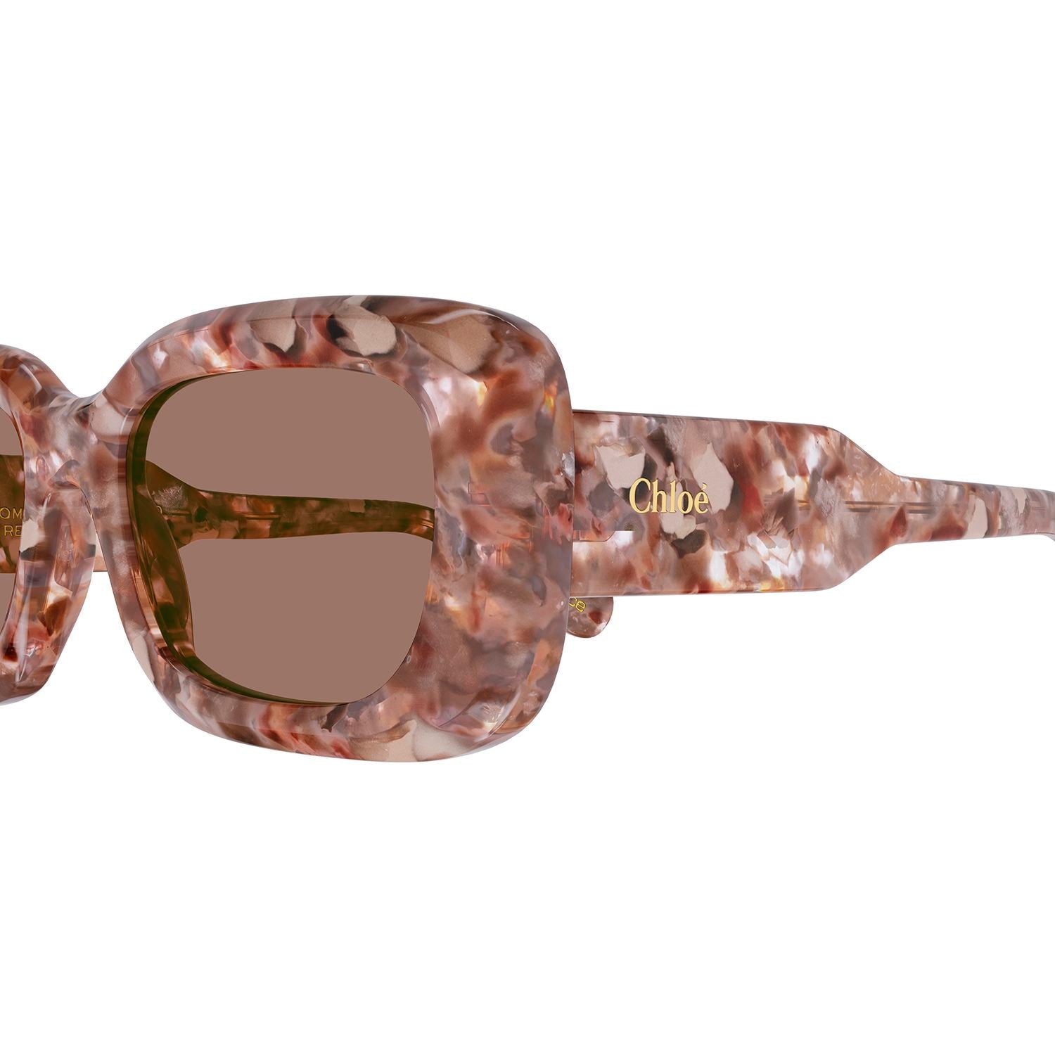 CH0188S Pink recycled acetate Sunglasses - Vaporous Pink