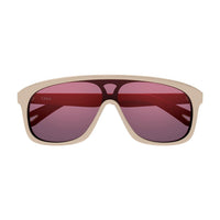 CH0212S Ivory recycled acetate Sunglasses - Shiny Ivory& Burgundy & Red