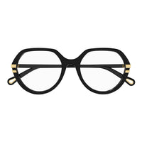 CH0206O Black recycled acetate Optical Frames - Shiny Solid Black