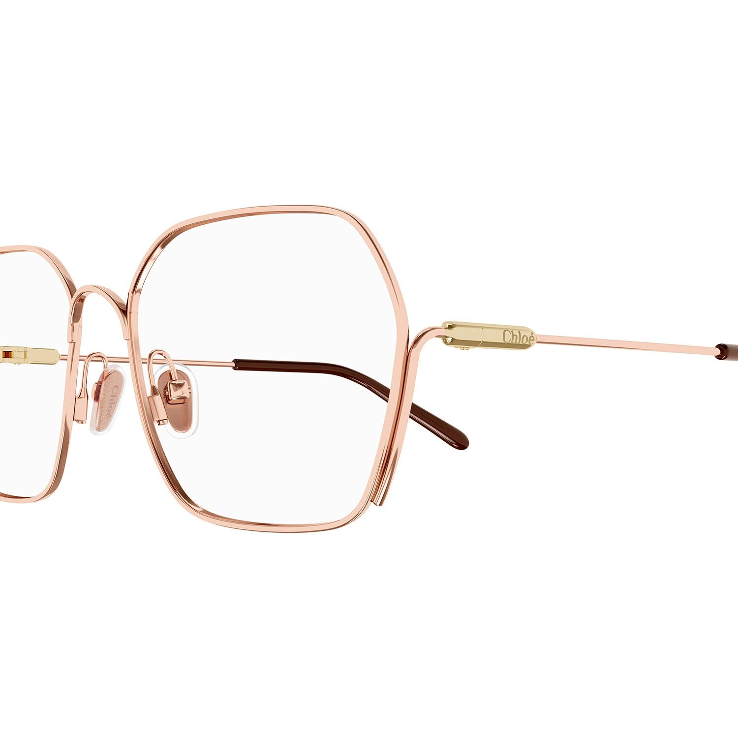 CH0208O Gold metal Optical Frames - Shiny Red Gold