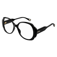 CH0196O Black recycled acetate Optical Frames - Shiny Solid Black