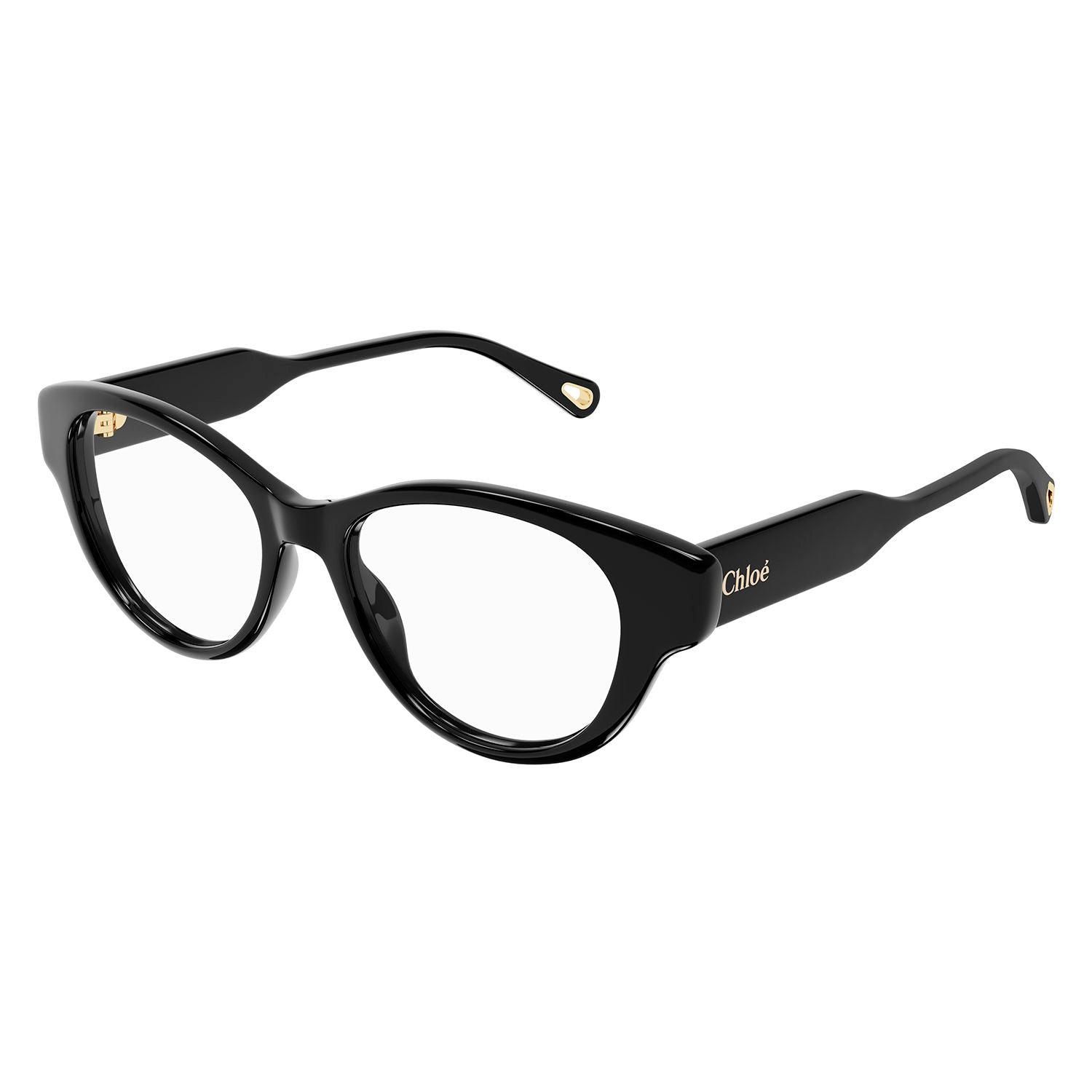CH0199O Black recycled acetate Optical Frames - Shiny Solid Black