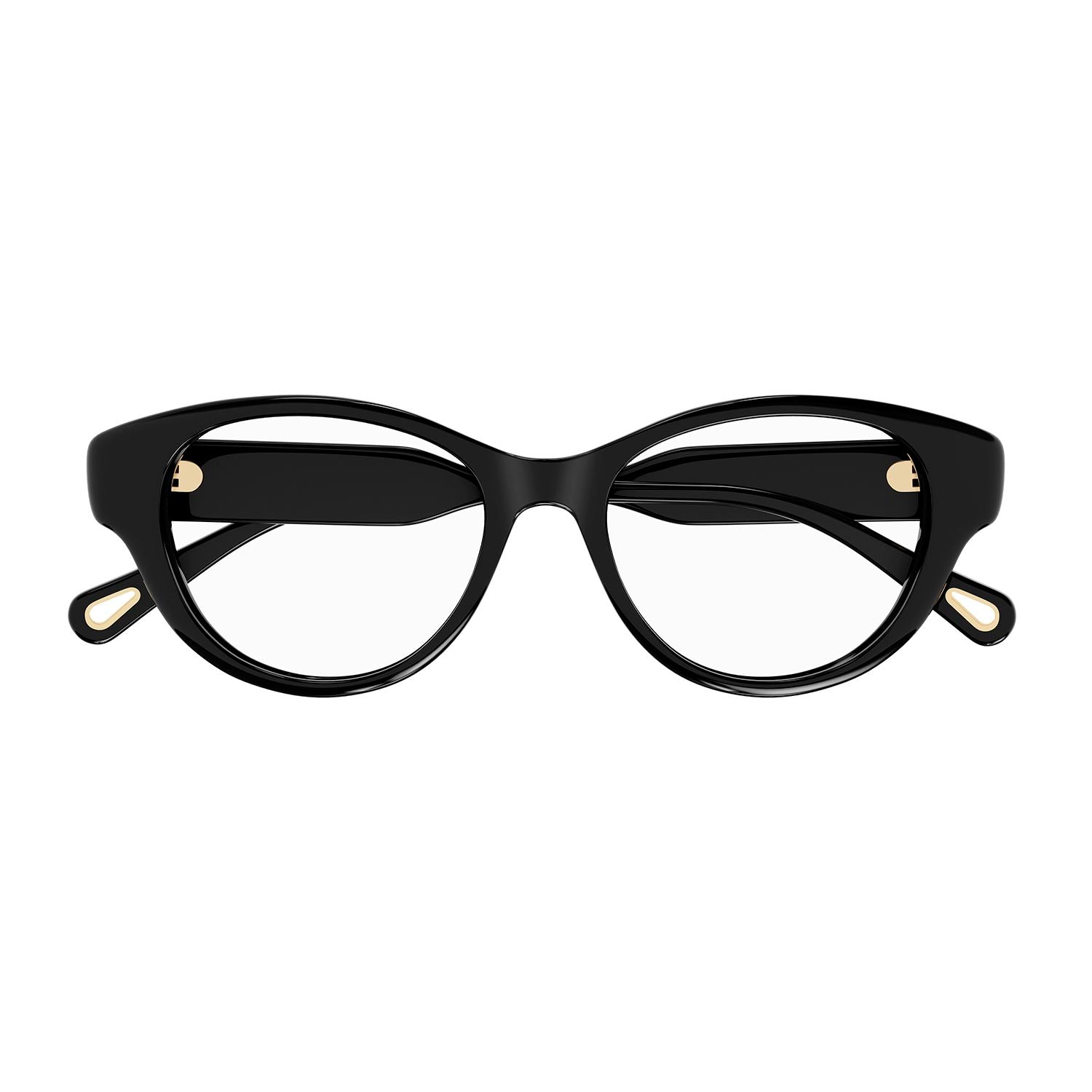 CH0199O Black recycled acetate Optical Frames - Shiny Solid Black