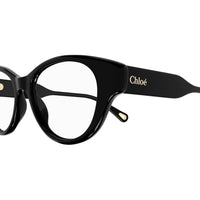 CH0199O Black recycled acetate Optical Frames - Shiny Solid Black