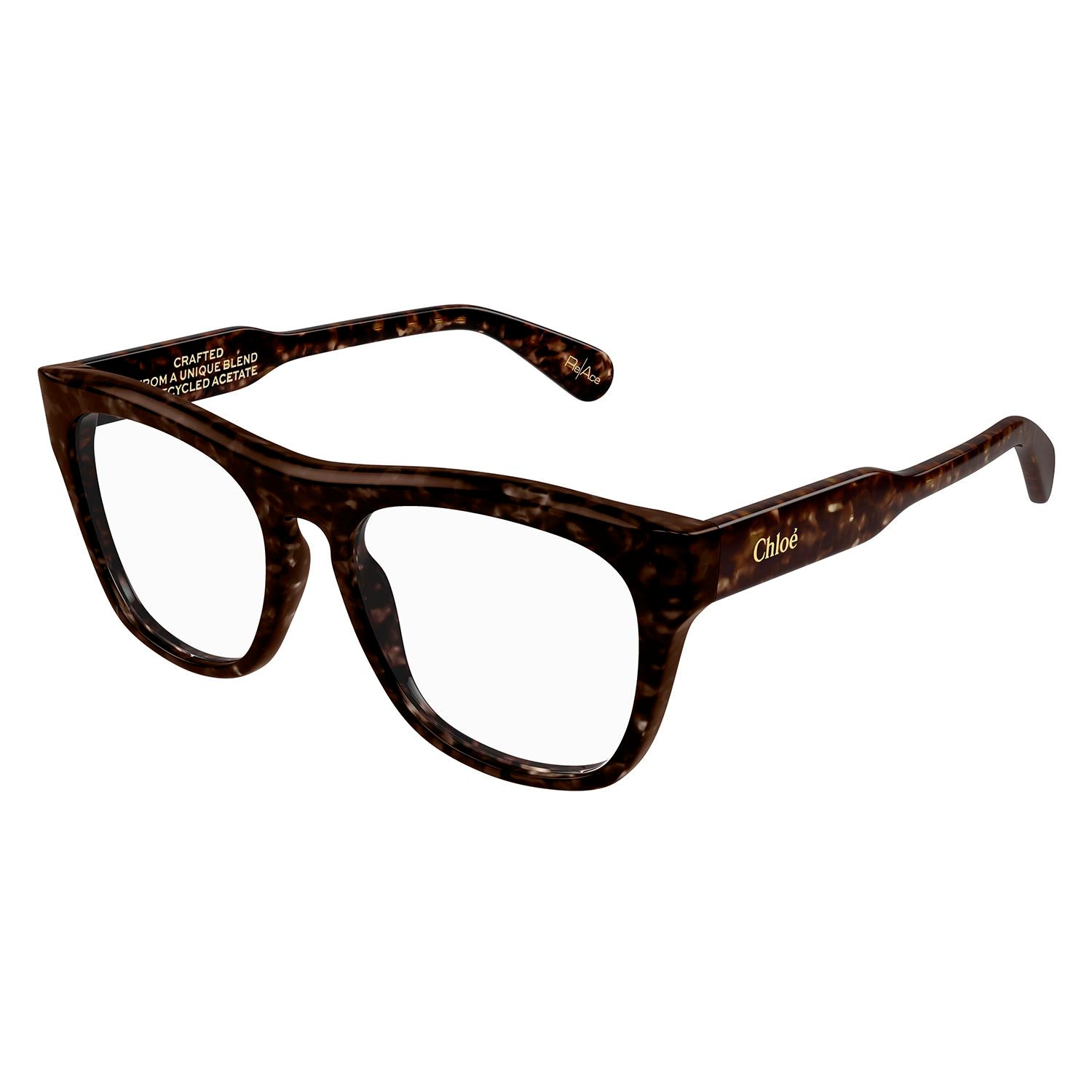 CH0191O Havana recycled acetate Optical Frames - Shiny Dark Havana