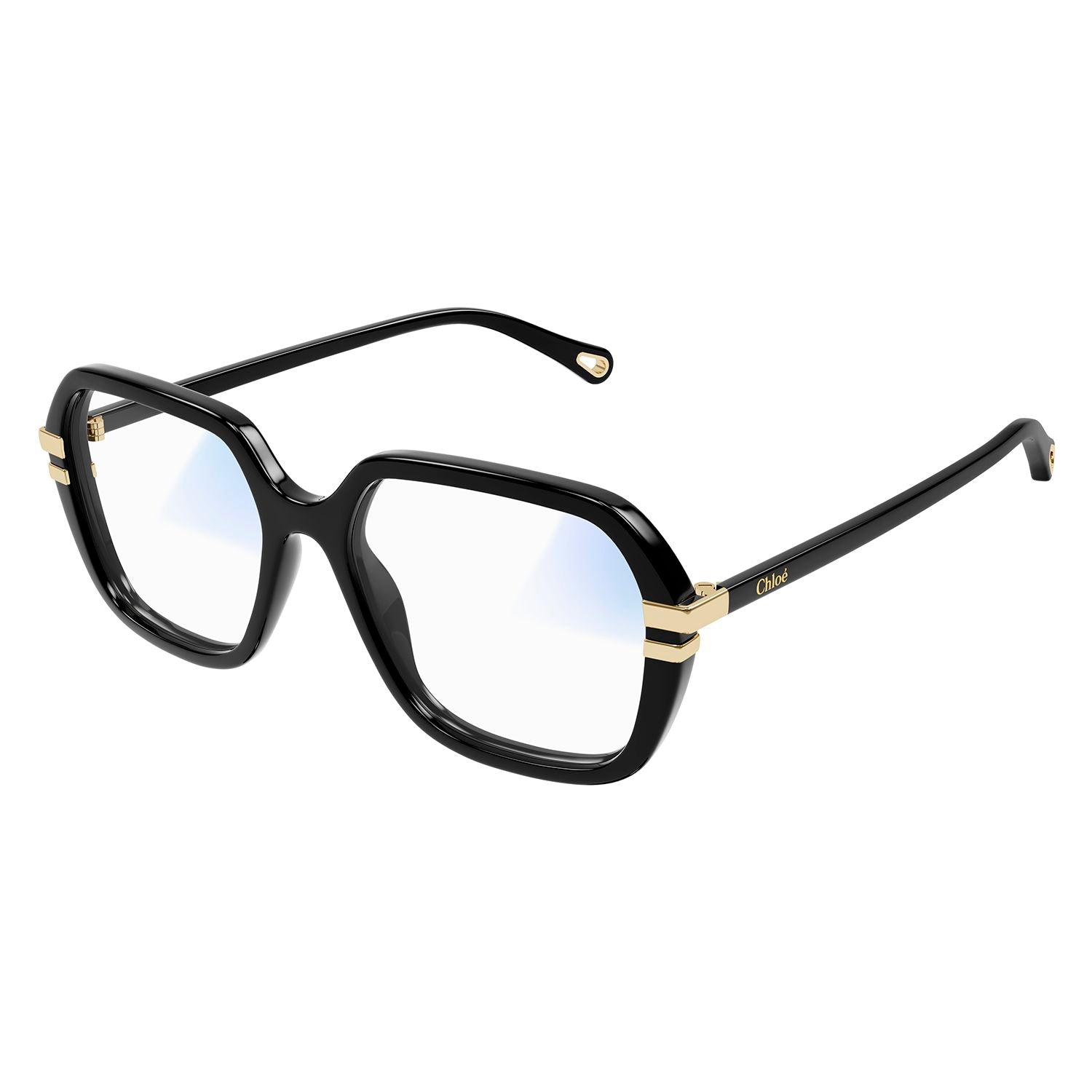 CH0205S Black recycled acetate Sunglasses - Shiny Solid Black &Shiny Medium Havana