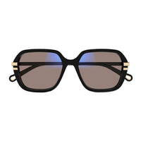 CH0205S Black recycled acetate Sunglasses - Shiny Solid Black &Shiny Medium Havana