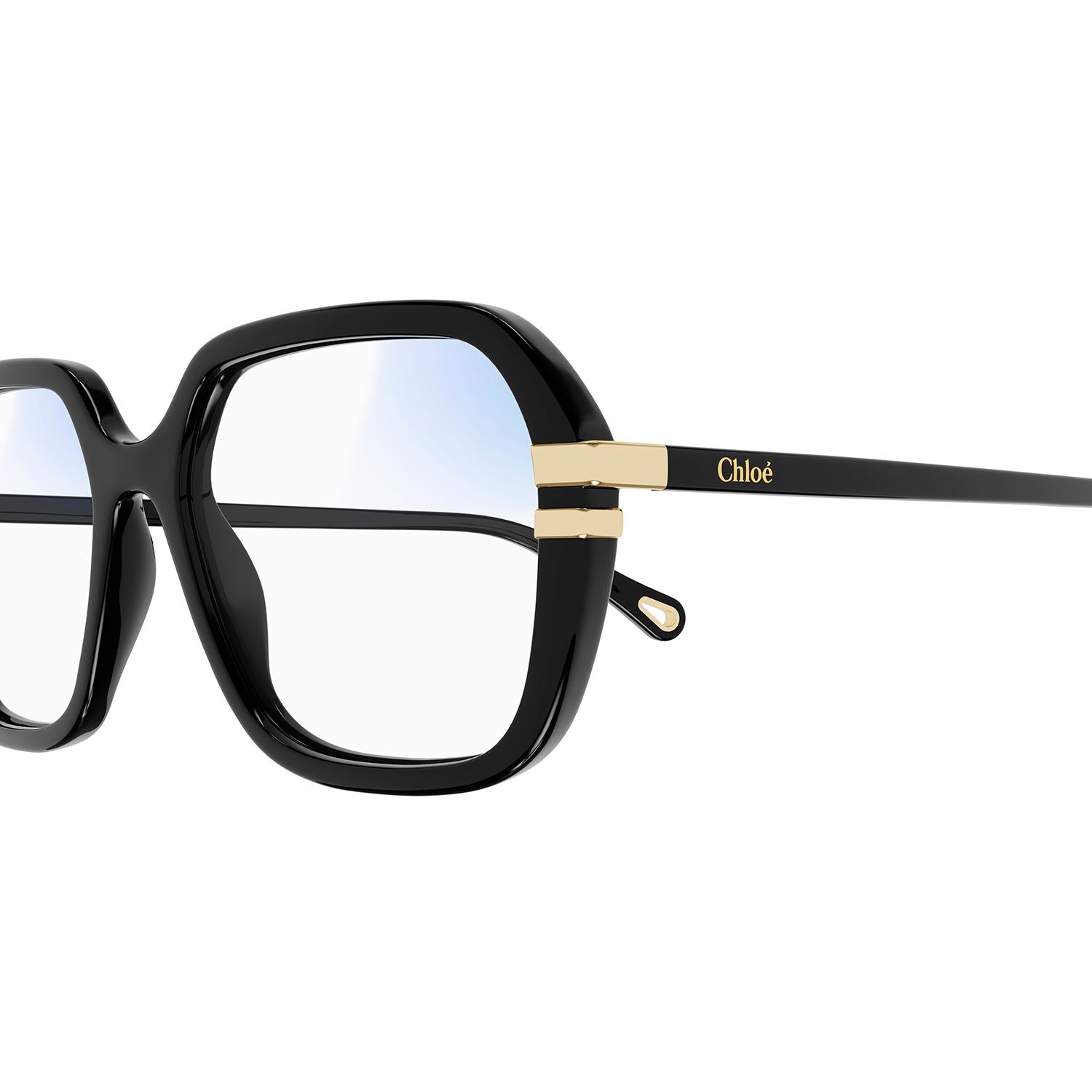 CH0205S Black recycled acetate Sunglasses - Shiny Solid Black &Shiny Medium Havana