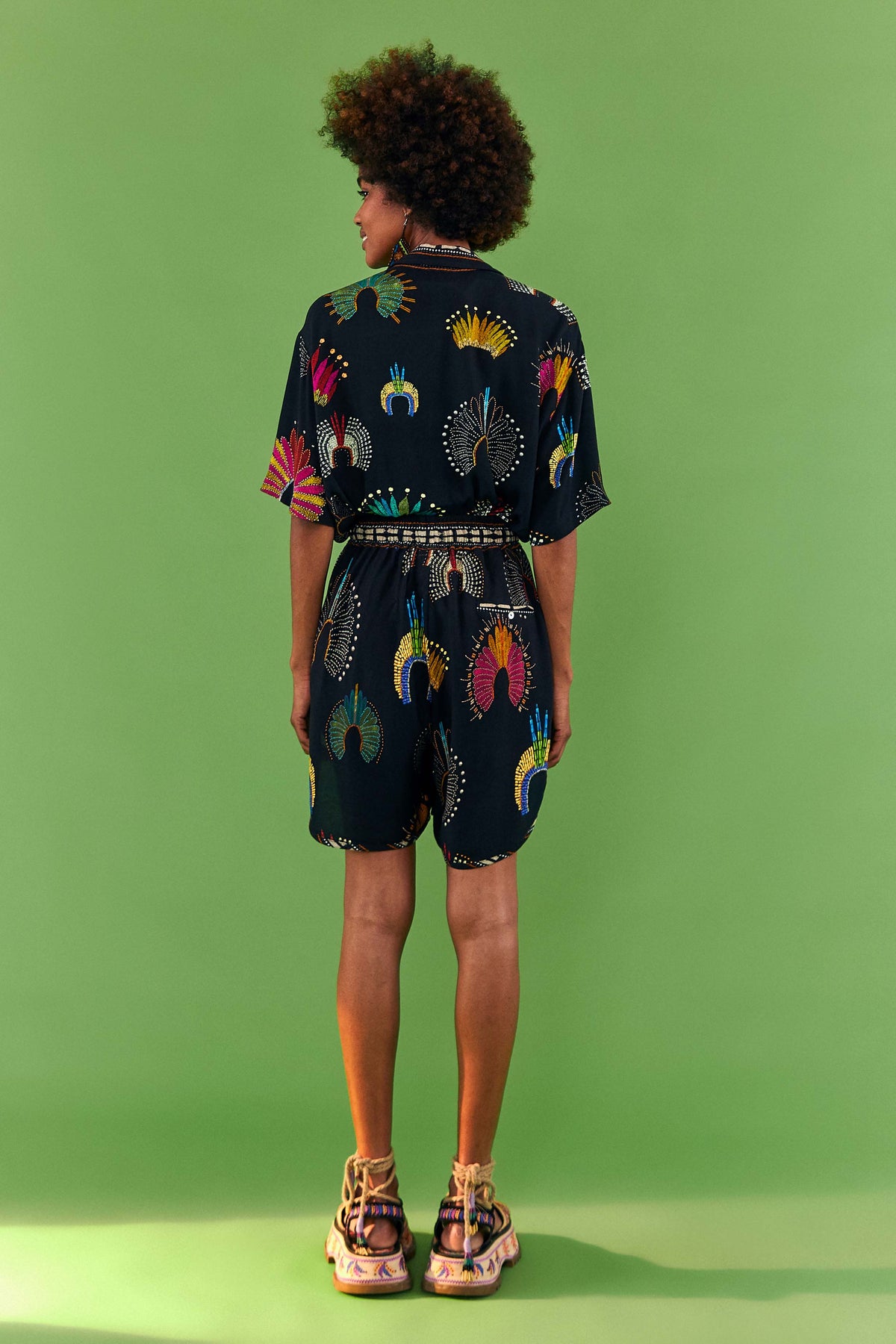 Short Wonderful Headdress - Multicolore