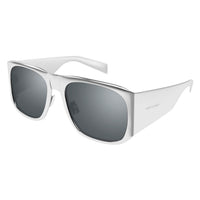 SL 636 Silver metal Sunglasses - Shiny Silver